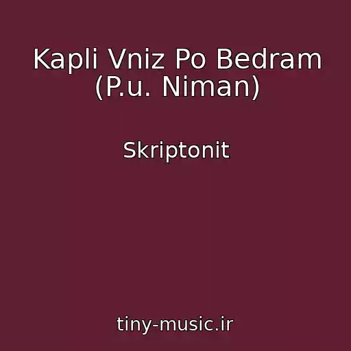 کاور آهنگ Kapli Vniz Po Bedram (P.u. Niman) از Skriptonit
