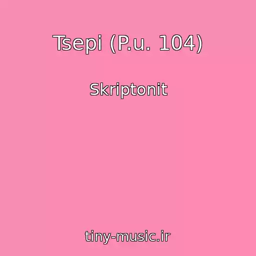 کاور آهنگ Tsepi (P.u. 104) از Skriptonit
