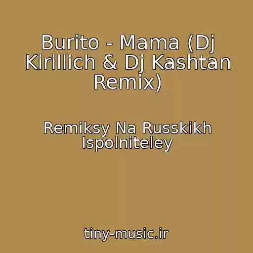 کاور آهنگ Burito - Mama (Dj Kirillich & Dj Kashtan Remix) از Remiksy Na Russkikh Ispolniteley