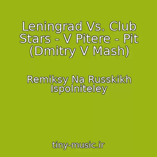 کاور آهنگ Leningrad Vs. Club Stars - V Pitere - Pit (Dmitry V Mash) از Remiksy Na Russkikh Ispolniteley