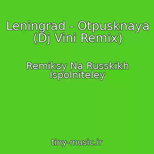 کاور آهنگ Leningrad - Otpusknaya (Dj Vini Remix) از Remiksy Na Russkikh Ispolniteley