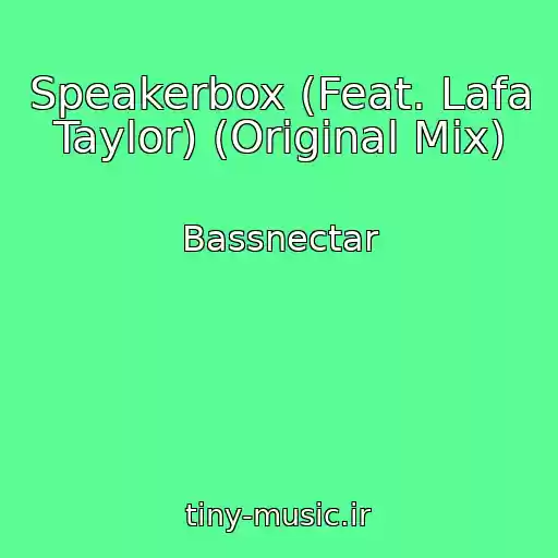 کاور آهنگ Speakerbox (Feat. Lafa Taylor) (Original Mix) از Bassnectar