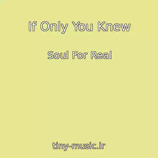 کاور آهنگ If Only You Knew از Soul For Real