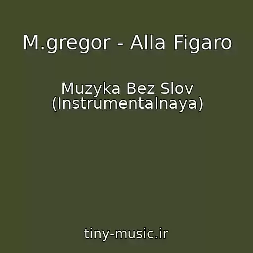 کاور آهنگ M.gregor - Alla Figaro از Muzyka Bez Slov (Instrumentalnaya)