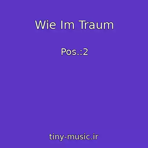 کاور آهنگ Wie Im Traum از Pos.:2
