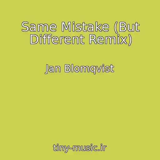کاور آهنگ Same Mistake (But Different Remix) از Jan Blomqvist