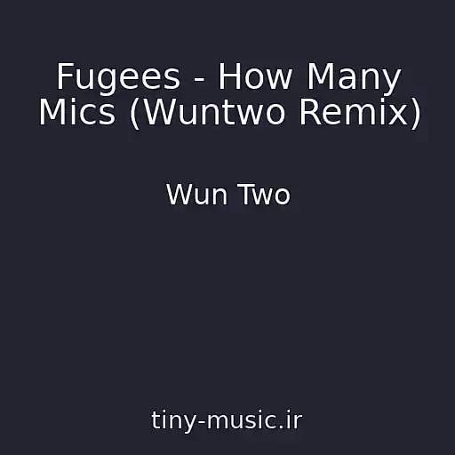 کاور آهنگ Fugees - How Many Mics (Wuntwo Remix) از Wun Two