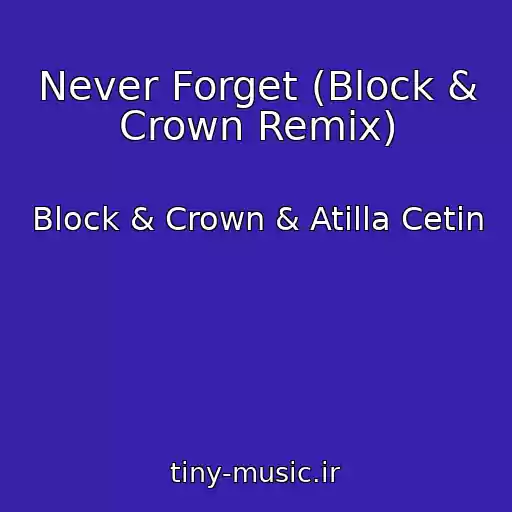 کاور آهنگ Never Forget (Block & Crown Remix) از Block & Crown & Atilla Cetin