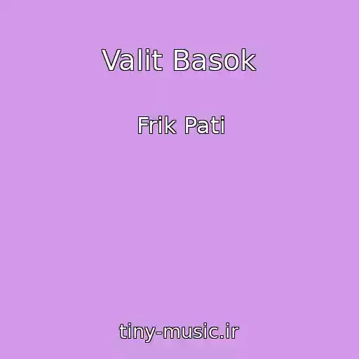 کاور آهنگ Valit Basok از Frik Pati