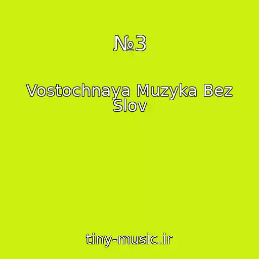 کاور آهنگ №3 از Vostochnaya Muzyka Bez Slov