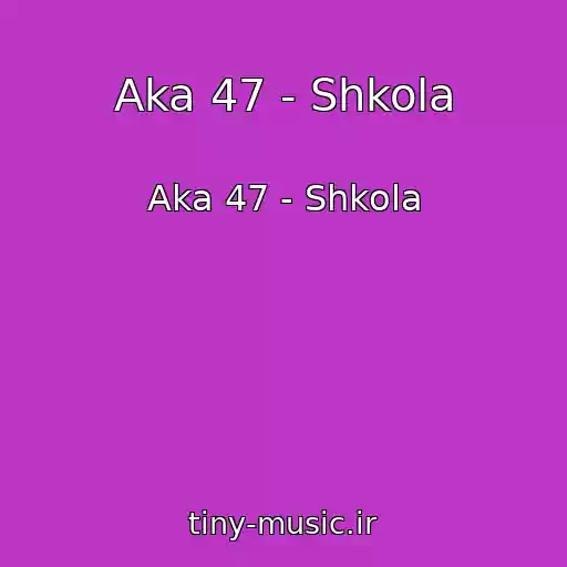 کاور آهنگ Aka 47 - Shkola از Aka 47 - Shkola