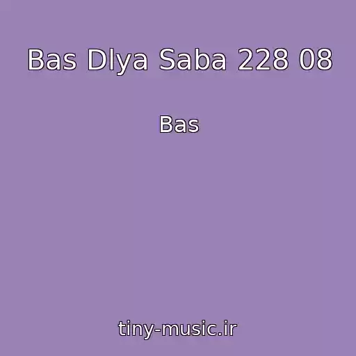 کاور آهنگ Bas Dlya Saba 228 08 از Bas