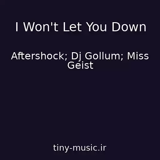 کاور آهنگ I Won't Let You Down از Aftershock; Dj Gollum; Miss Geist