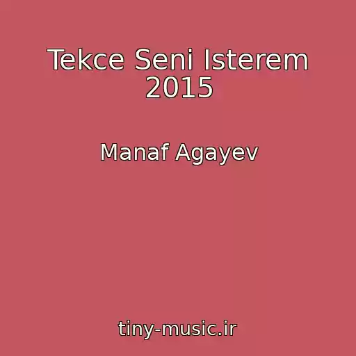 کاور آهنگ Tekce Seni Isterem 2015 از Manaf Agayev