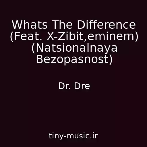 کاور آهنگ Whats The Difference (Feat. X-Zibit,eminem) (Natsionalnaya Bezopasnost) از Dr. Dre