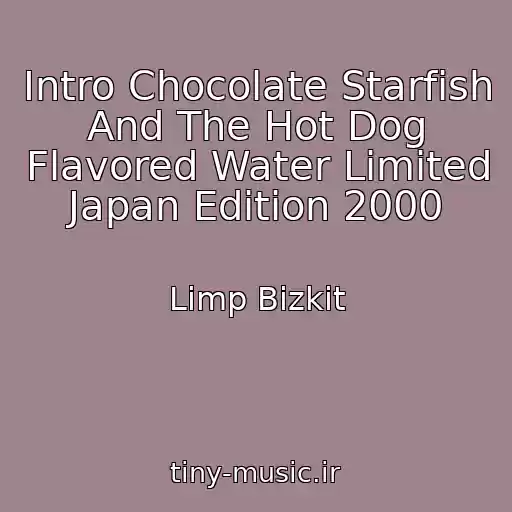 کاور آهنگ Intro Chocolate Starfish And The Hot Dog Flavored Water Limited Japan Edition 2000 از Limp Bizkit
