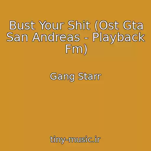 کاور آهنگ Bust Your Shit (Ost Gta San Andreas - Playback Fm) از Gang Starr