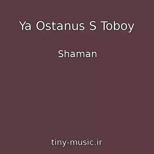 کاور آهنگ Ya Ostanus S Toboy از Shaman