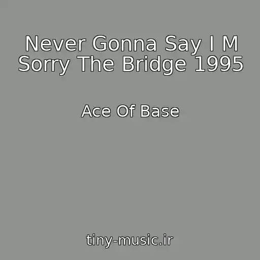 کاور آهنگ Never Gonna Say I M Sorry The Bridge 1995 از Ace Of Base