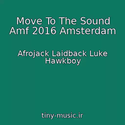 کاور آهنگ Move To The Sound Amf 2016 Amsterdam از Afrojack Laidback Luke Hawkboy