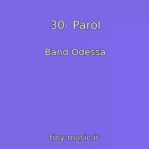 کاور آهنگ 30- Parol از Band Odessa