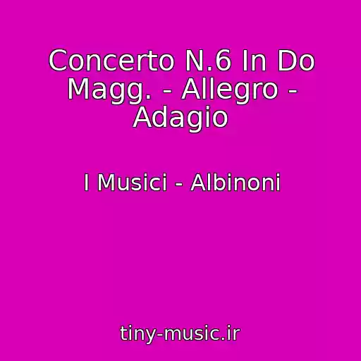 کاور آهنگ Concerto N.6 In Do Magg. - Allegro - Adagio از I Musici - Albinoni