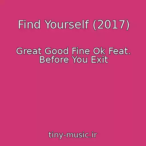 کاور آهنگ Find Yourself (2017) از Great Good Fine Ok Feat. Before You Exit