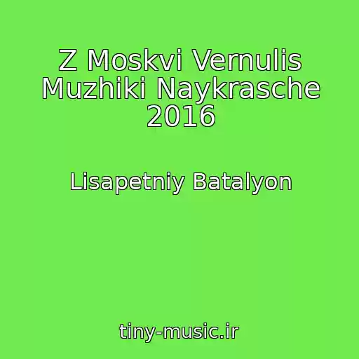 کاور آهنگ Z Moskvi Vernulis Muzhiki Naykrasche 2016 از Lіsapetniy Batalyon