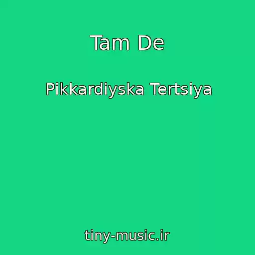 کاور آهنگ Tam De از Pіkkardіyska Tertsіya