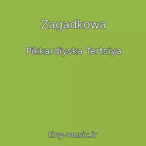 کاور آهنگ Zagadkowa از Pіkkardіyska Tertsіya
