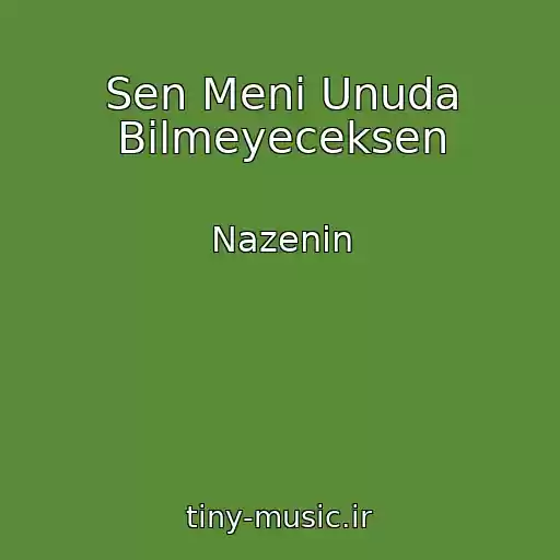 کاور آهنگ Sen Meni Unuda Bilmeyeceksen از Nazenin