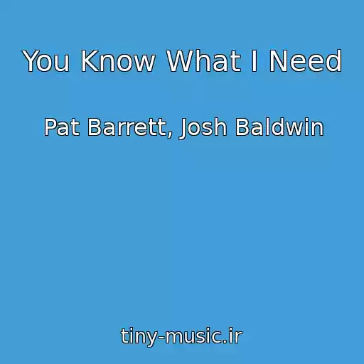کاور آهنگ You Know What I Need از Pat Barrett, Josh Baldwin