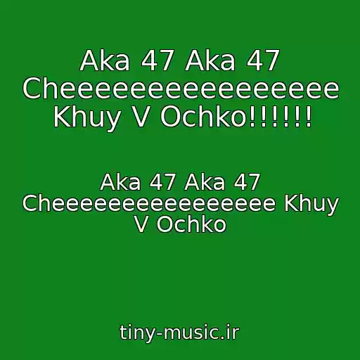 کاور آهنگ Aka 47 Aka 47 Cheeeeeeeeeeeeeeee Khuy V Ochko!!!!!! از Aka 47 Aka 47 Cheeeeeeeeeeeeeeee Khuy V Ochko