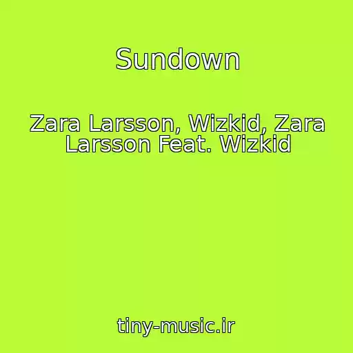کاور آهنگ Sundown از Zara Larsson, Wizkid, Zara Larsson Feat. Wizkid