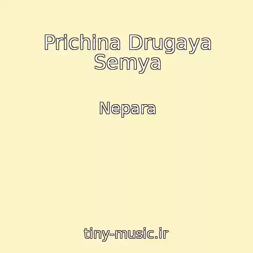 کاور آهنگ Prichina Drugaya Semya از Nepara