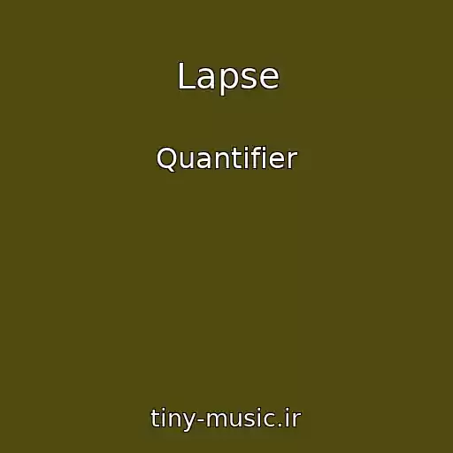کاور آهنگ Lapse از Quantifier