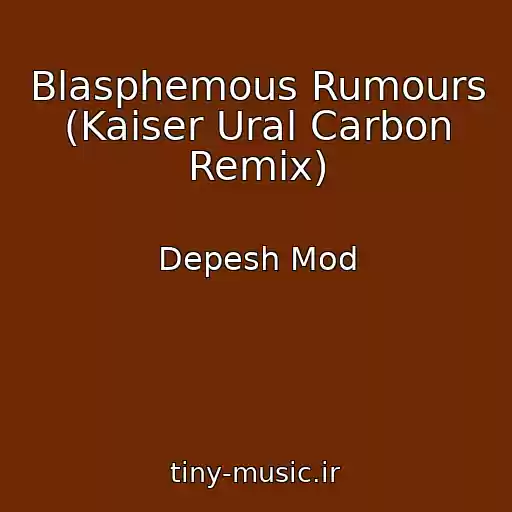 کاور آهنگ Blasphemous Rumours (Kaiser Ural Carbon Remix) از Depesh Mod