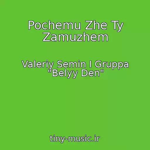کاور آهنگ Pochemu Zhe Ty Zamuzhem از Valeriy Semin I Gruppa "Belyy Den"