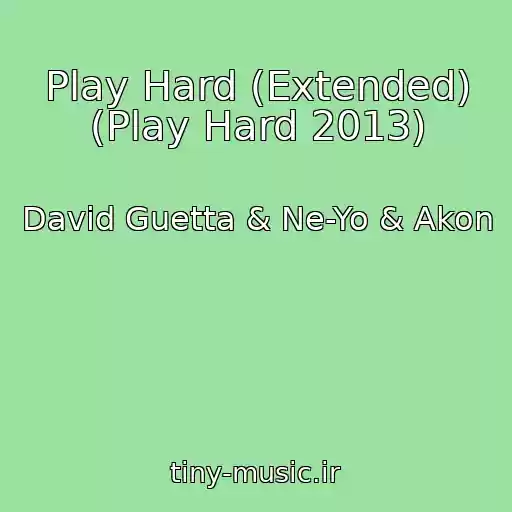 کاور آهنگ Play Hard (Extended) (Play Hard 2013) از David Guetta & Ne-Yo & Akon