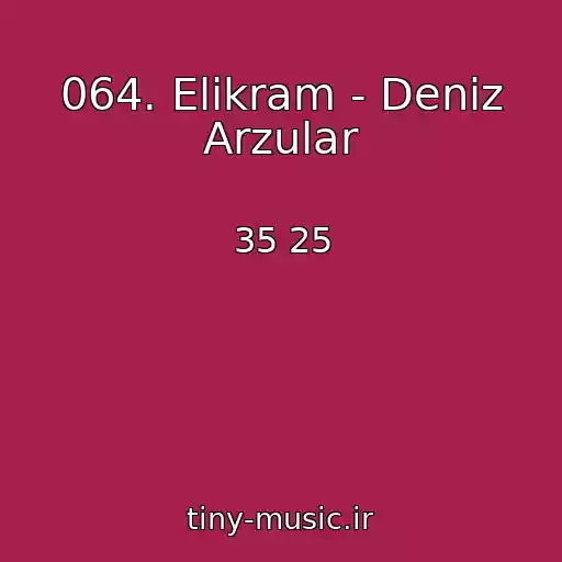 کاور آهنگ 064. Elikram - Deniz Arzular از 35 25