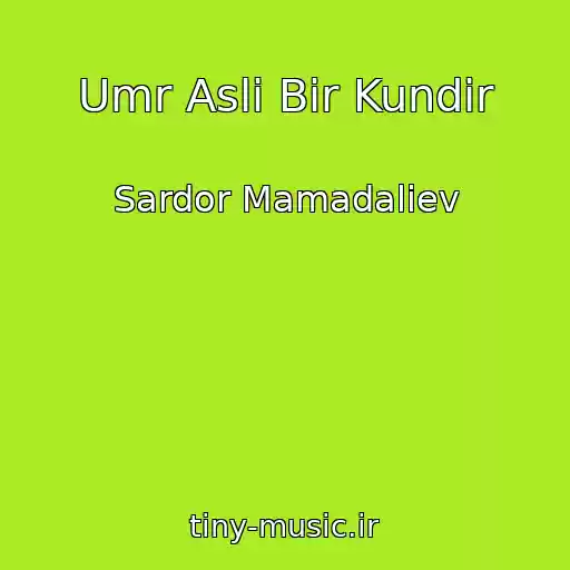 کاور آهنگ Umr Asli Bir Kundir از Sardor Mamadaliev
