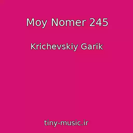 کاور آهنگ Moy Nomer 245 از Krichevskiy Garik