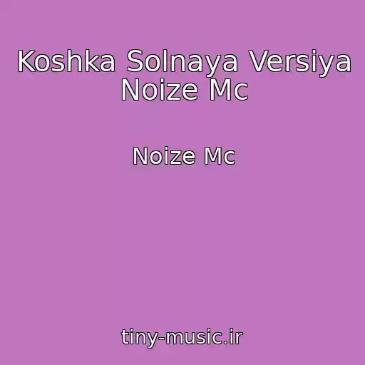 کاور آهنگ Koshka Solnaya Versiya Noize Mc از Noize Mc