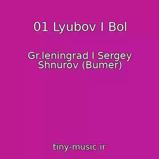 کاور آهنگ 01 Lyubov I Bol از Gr.leningrad I Sergey Shnurov (Bumer)