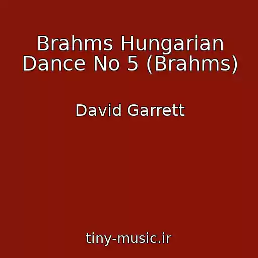 کاور آهنگ Brahms Hungarian Dance No 5 (Brahms) از David Garrett