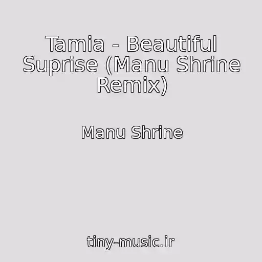 کاور آهنگ Tamia - Beautiful Suprise (Manu Shrine Remix) از Manu Shrine