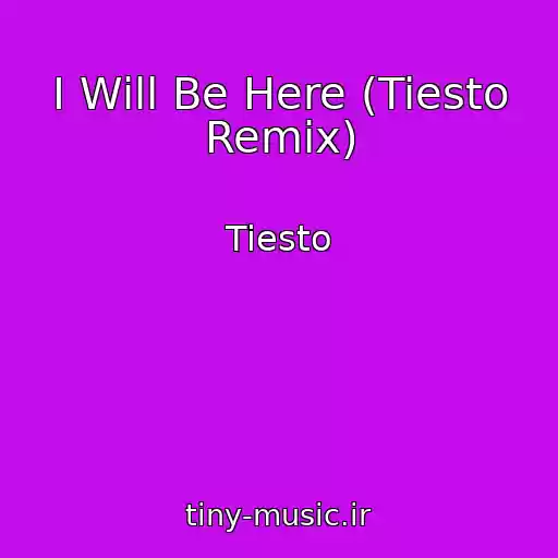 کاور آهنگ I Will Be Here (Tiesto Remix) از Tiesto