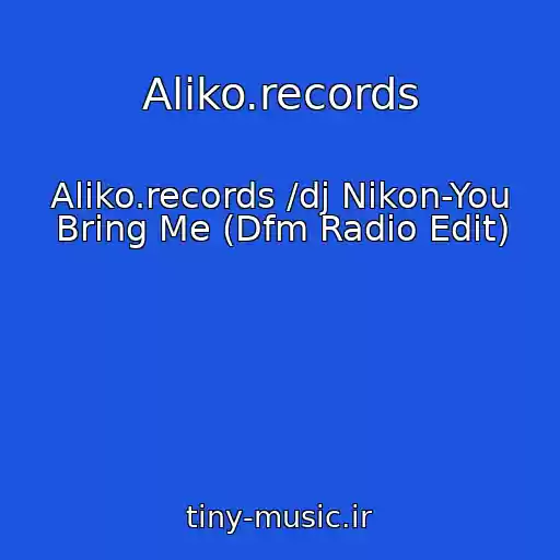 کاور آهنگ Aliko.records از Aliko.records /dj Nikon-You Bring Me (Dfm Radio Edit)