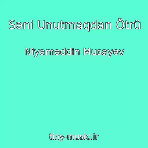 کاور آهنگ Səni Unutmaqdan Ötrü از Niyaməddin Musayev