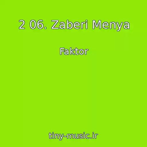 کاور آهنگ 2 06. Zaberi Menya از Faktor